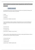 NCCT Medical assistant Exam Questions with all Correct Answers 	 (100% correct) 