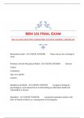 BBH 101 FINAL EXAM WITH GUARANTEED ACCURATE ANSWERS |VERIFIED SET