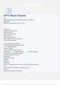 Science Medicine Surgery CP II_ Neuro Trauma Questions & answers latest update 2024/2025 with complete solution