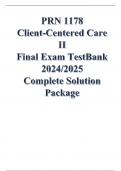 PRN 1178 Client-Centered Care II Final Exam Latest Update 2024/2025