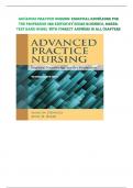 ADVANCED PRACTICE NURSING: ESSENTIAL KNOWLEDGE FOR THE PROFESSION 3RD EDITION BY SUSAN M.DENISCO, BAKER: TEST BANK GUIDE| WITH CORRECT ANSWERS IN ALL CHAPTERS 