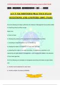 ACCT 526 MIDTERM PRACTICE EXAM QUESTIONS AND ANSWERS (100% PASS)