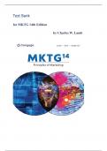 Test Bank for MKTG 14th Edition by Charles W. Lamb