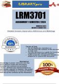 LRM3701 Assignment 1 Full Solutions Semester 2 2024 (547311) - DUE 16 August 2024