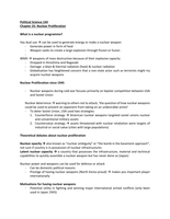 Chapter 25 - Nuclear proliferation