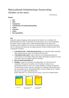 Samenvatting van materiaalkunde - Endonotologie