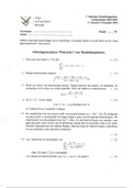 Wiskunde I: oefeningenexamen, herhalingsopgaven én proefexamen