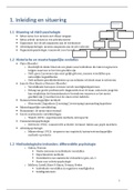 Samenvattingen 2e bachelor Psychologie (1e semester)