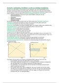 Economie VWO Marktgedrag hoofdstuk 1 tot en met 4