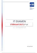 IT EXAMENVRAGEN 3 februari 2017! (1ste zit 2016-2017)