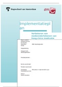 Definitieve implementatieplan - beoordeeld met een 8.1!