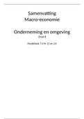 Samenvatting Macro-economie