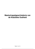 Maatschappijgeschiedenis van de klassieke oudheid (uitgebreide lesnotities)