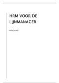 HRM voor de lijnmanager samenvatting