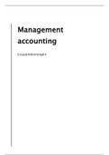 Management accounting lesaantekeningen
