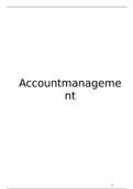 Accountmanagement samenvatting 