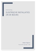 Samenvatting Elektrische Installaties in de bouw