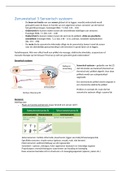 Zenuwstelsel Sensorisch systeem; indelingen sensoren, gnostische en vitale sensibliteit (Boek: Burgerhout)