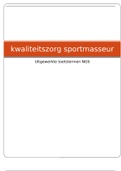 Samenvattingen sportmassage