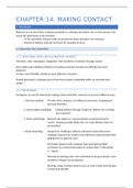 Summary of chapter 14, 15 and 16 of Consumer Behavior (Blackwell et. al). The 10th edition.