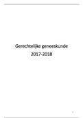 Gerechtelijke geneeskunde 2017-2018