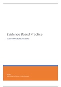 Evidence Based Practice/ verantwoordingsverslag jaar 2 kwartaal 1