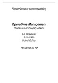 Operations Management H12 - Nederlandstalig