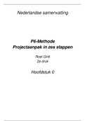 P6-Methode - Projectaanpak in 6 stappen H0/H1/H3/H4/H5/H6/H7/H8
