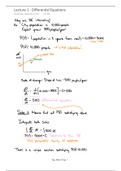 Lecture 1 - Differential Equations