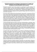 Essay answer for: "Discuss how psychology, in particular, the psychology of gender, has served to  reproduce and legitimise gender inequality as well as the oppression of non-heterosexual South Africans."