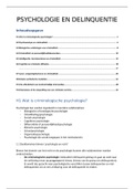 Samenvatting Psychologie en Delinquentie