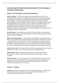 Alle stof van Coaching en Ontwikkeling (Hoorcolleges, werkcolleges, Samenvatting boek Coaching met Collega's en The Wiley-blackwell Handbook of the Psychology of Coaching and Mentoring)