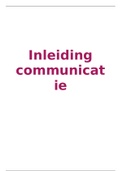 Samenvatting communicatie handboek - hele boek 