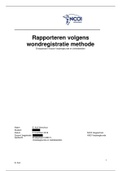 Rapporteren volgens wondregistratie methode 