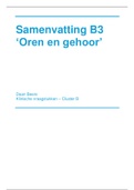 Samenvatting B3 - Oren en gehoor