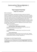 Samenvatting Sign Language Interpreting Hoofdstuk 1 t/m 4 