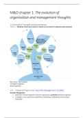 Management and Organisation (M&O) Chapter 1-10