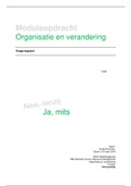 NCOI moduleopdracht Organisatie en Verandering (cijfer 9) incl. verbeterpunten en opdrachtbeschrijving