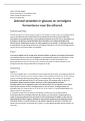 Practicumverslag zetmeel omzetten in glucose en fermenteren tot bioethanol VC4