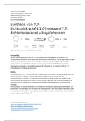 Practicumverslag van 7,7-dichloorbicyclo[4.1.0]heptaan VC3