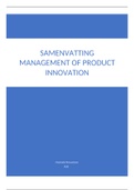 Samenvatting boek Strategic Management of Technological Innovation