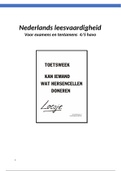 Nederlands samenvatting leesvaardigheid 