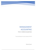 Samenvatting Management Accounting 2019