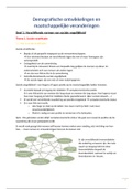 Volledige samenvatting demografische ontwikkelingen en maatschappelijke veranderingen. 