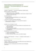 Samenvatting accountmanagement 3.0 Vanhaverbeke