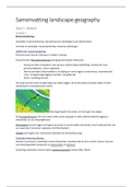 Samenvatting Landscape Geography