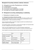 Management Accounting_ berekenen, beslissen, beheersen H1, 2, 3, 6, 7 Wim Koetzier 5e druk 9789001878498