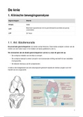 Onderste extremiteit - Praktijk (knie)