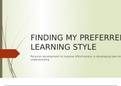 Learning Styles, Unit 1