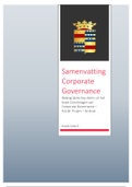 Samenvatting boek Grondslagen van Corporate Governance - 3e druk - Master Accountancy